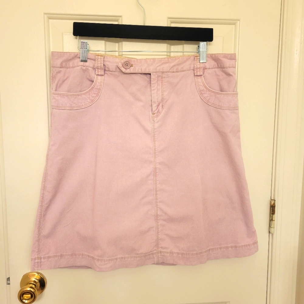 GAP light pink stretch corduroy skirt size 12